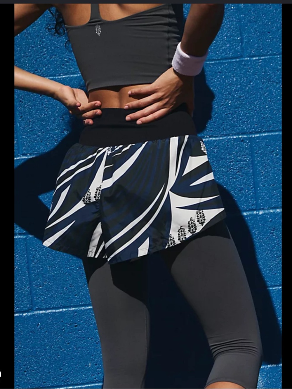 Free people movement 💙 Navy and White Shorts